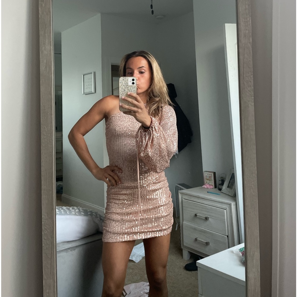 Lucy in the Sky pink sparkly dress